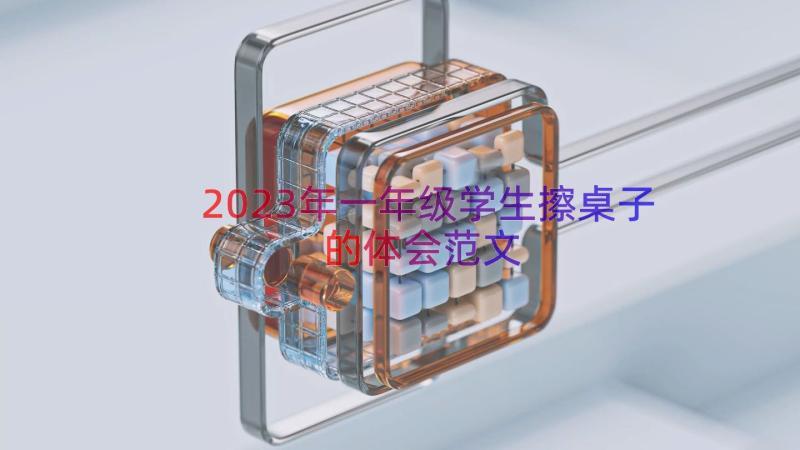 2023年一年级学生擦桌子的体会范文（12篇）