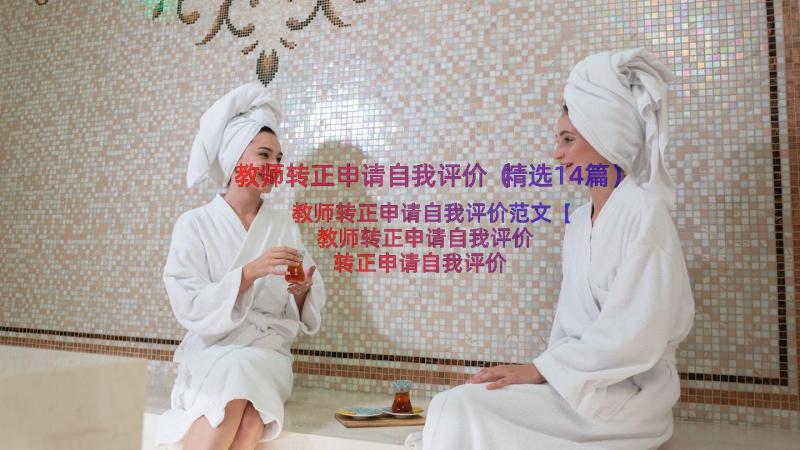 教师转正申请自我评价（精选14篇）