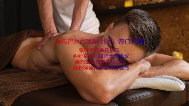 委托律师代理案件协议（热门18篇）