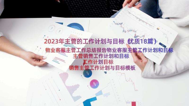 2023年主管的工作计划与目标（优质18篇）