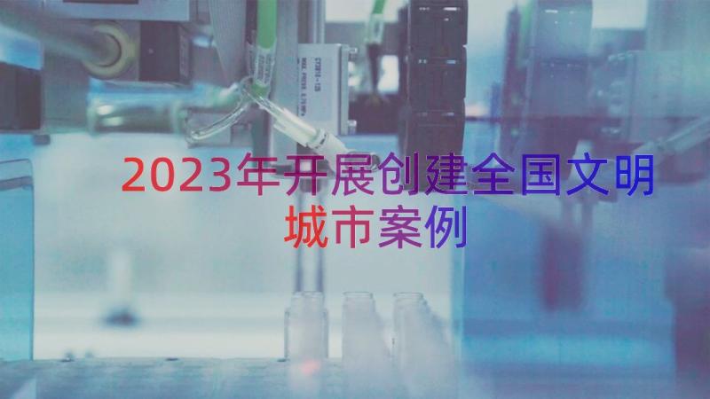 2023年开展创建全国文明城市（案例13篇）