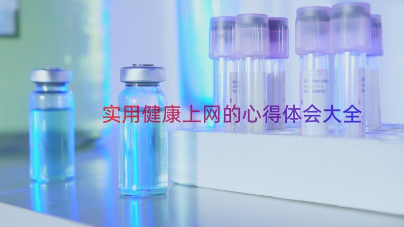 实用健康上网的心得体会大全（18篇）