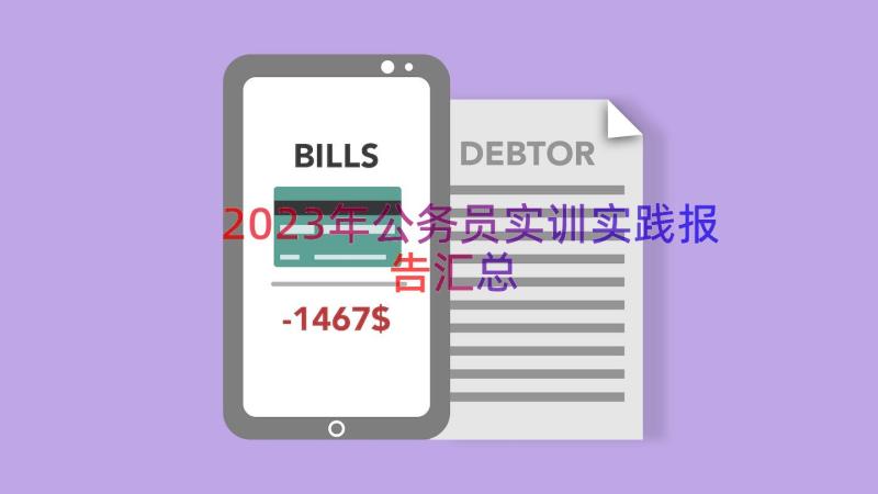 2023年公务员实训实践报告（汇总17篇）