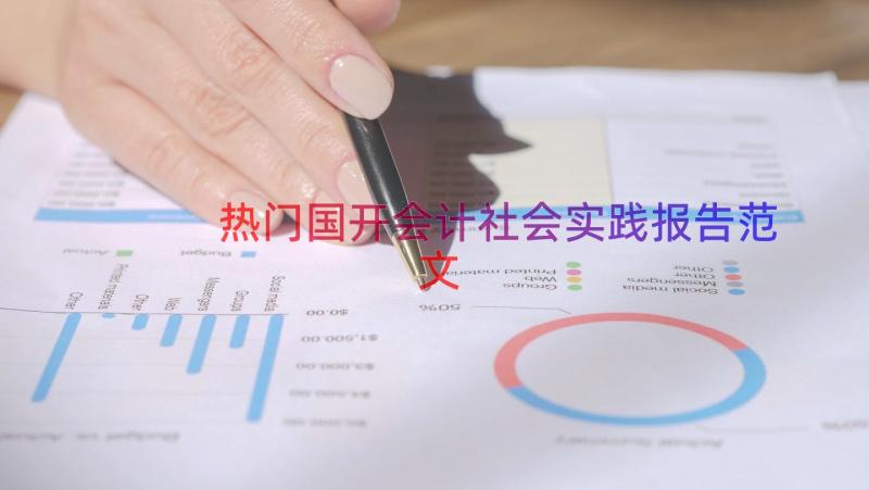 热门国开会计社会实践报告范文（15篇）