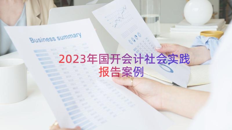2023年国开会计社会实践报告（案例20篇）
