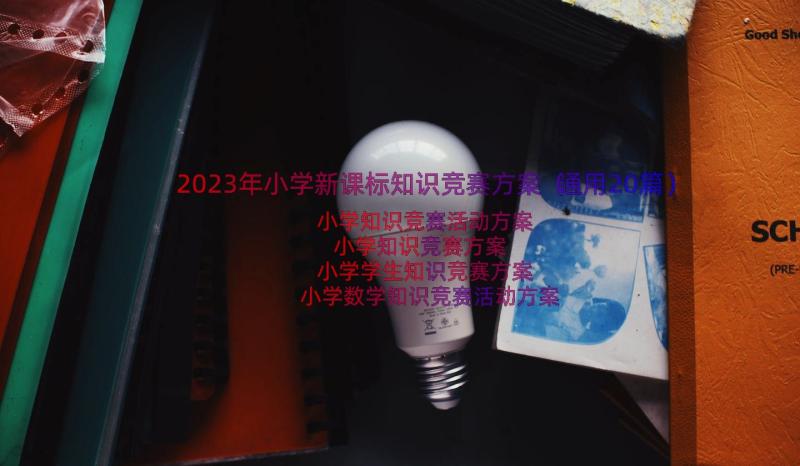 2023年小学新课标知识竞赛方案（通用20篇）