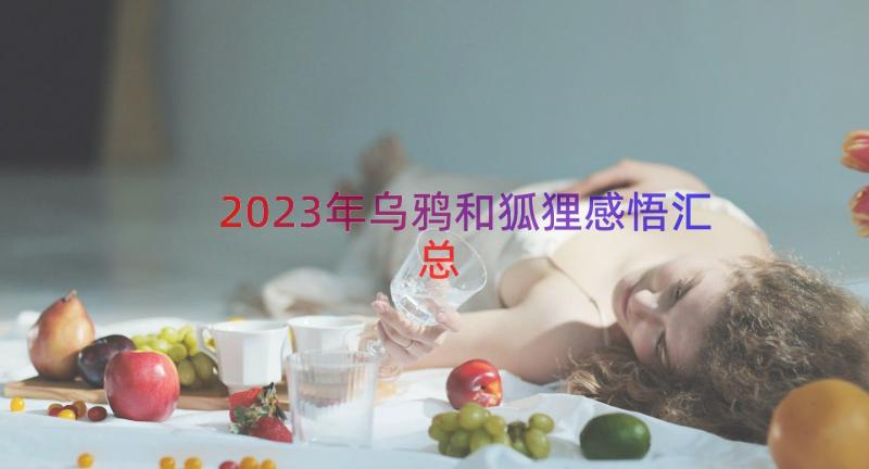 2023年乌鸦和狐狸感悟（汇总17篇）