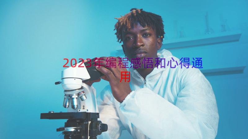 2023年编程感悟和心得（通用12篇）