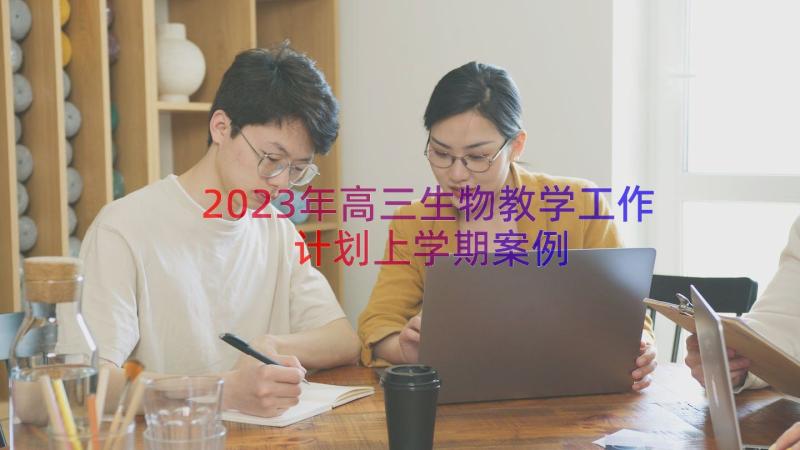 2023年高三生物教学工作计划上学期（案例21篇）