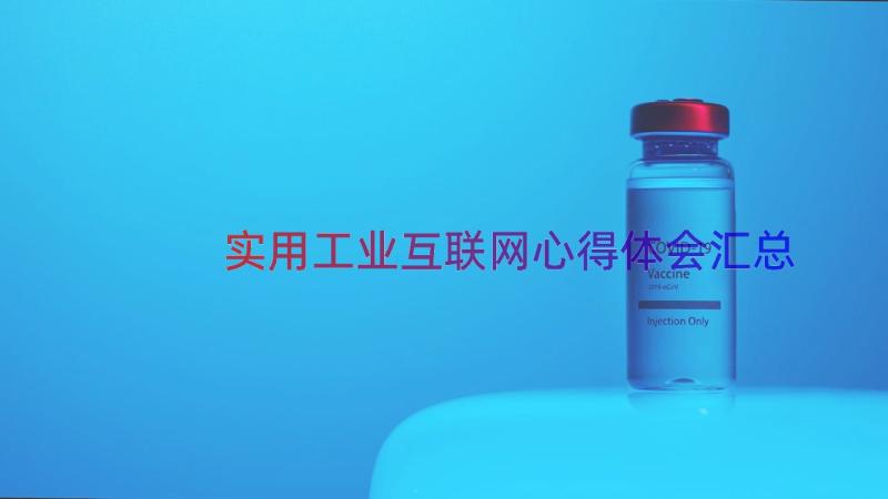 实用工业互联网心得体会（汇总20篇）