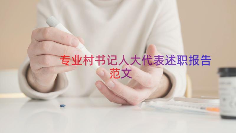 专业村书记人大代表述职报告范文（19篇）