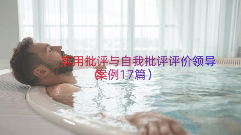 实用批评与自我批评评价领导（案例17篇）