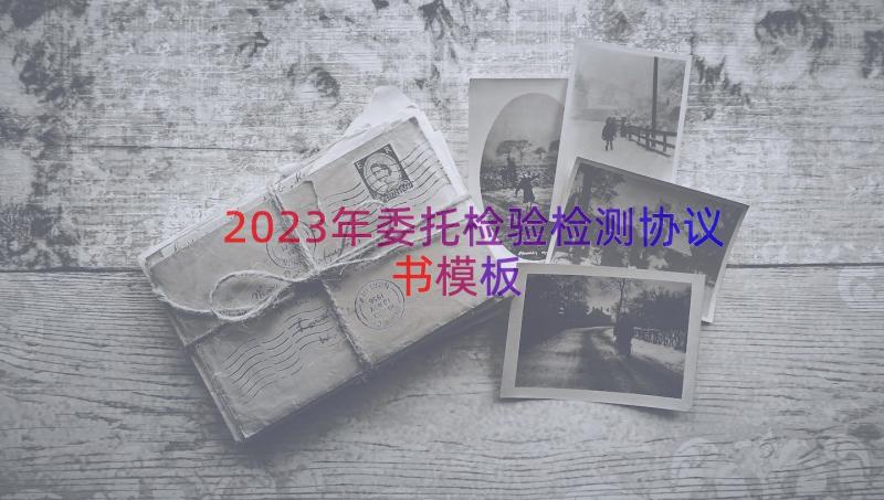 2023年委托检验检测协议书（模板21篇）