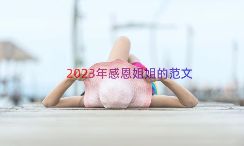 2023年感恩姐姐的范文（16篇）