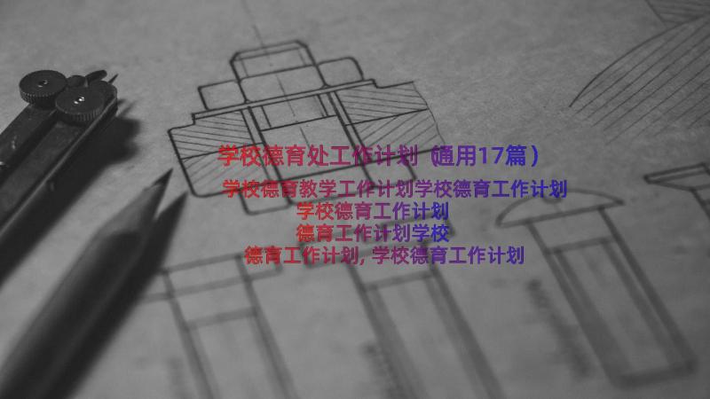 学校德育处工作计划（通用17篇）