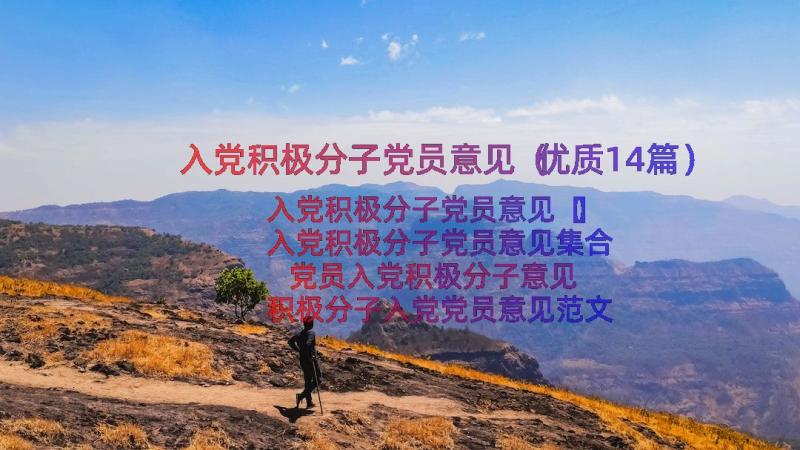 入党积极分子党员意见（优质14篇）