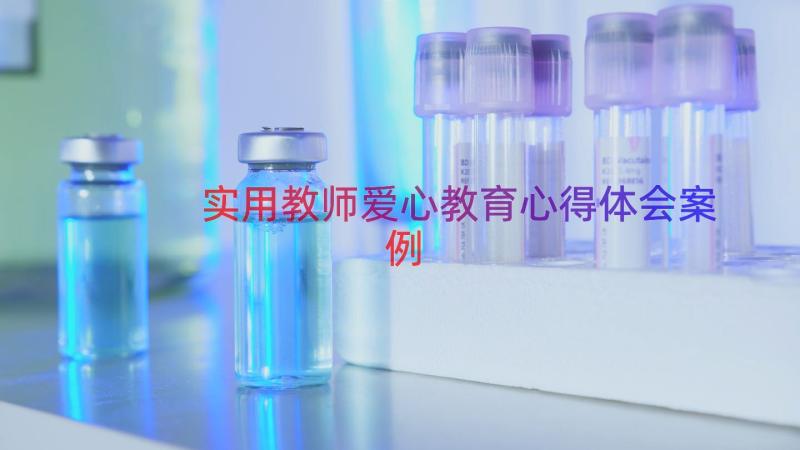 实用教师爱心教育心得体会（案例17篇）