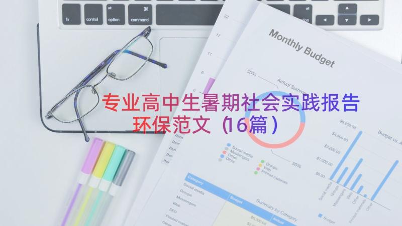 专业高中生暑期社会实践报告环保范文（16篇）