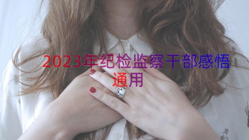 2023年纪检监察干部感悟（通用14篇）