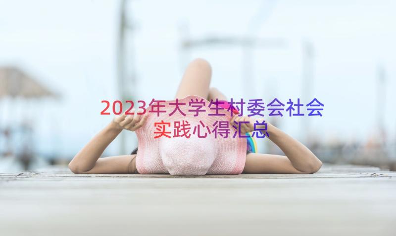 2023年大学生村委会社会实践心得（汇总14篇）