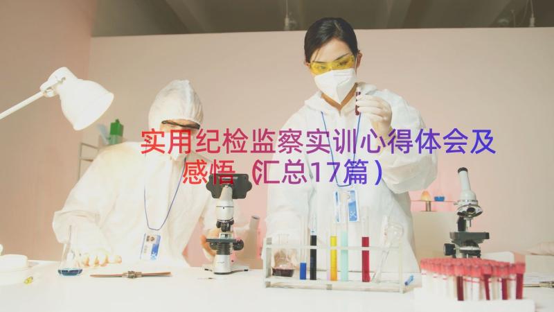 实用纪检监察实训心得体会及感悟（汇总17篇）