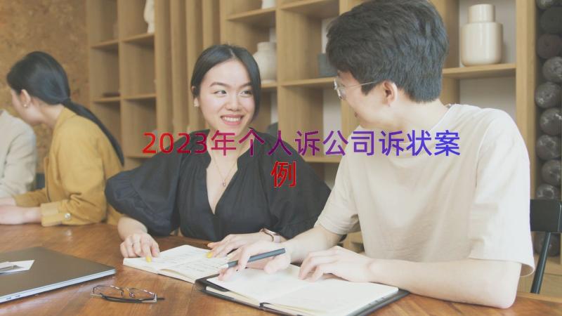 2023年个人诉公司诉状（案例17篇）