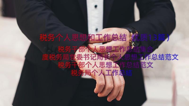 税务个人思想和工作总结（优质13篇）