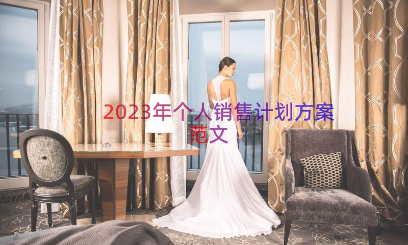 2023年个人销售计划方案范文（13篇）