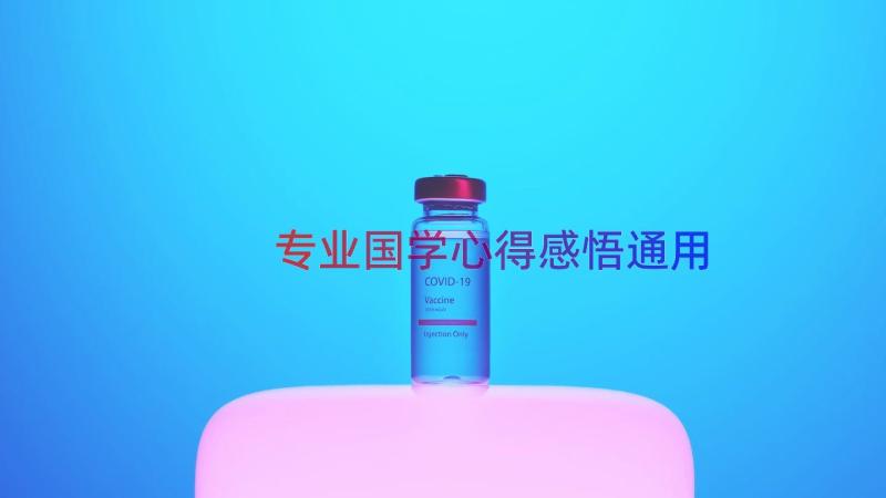 专业国学心得感悟（通用13篇）