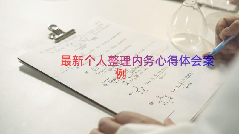 最新个人整理内务心得体会（案例19篇）