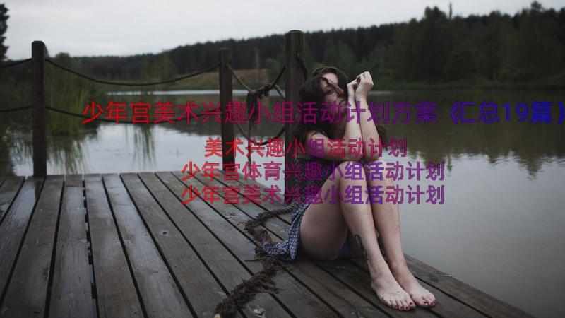 少年宫美术兴趣小组活动计划方案（汇总19篇）