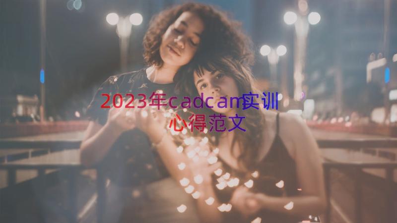 2023年cadcam实训心得范文（18篇）