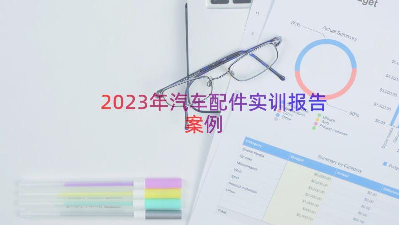 2023年汽车配件实训报告（案例15篇）