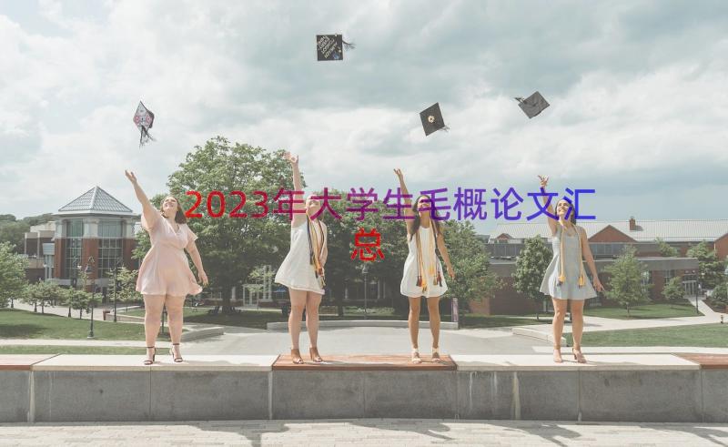 2023年大学生毛概论文（汇总18篇）