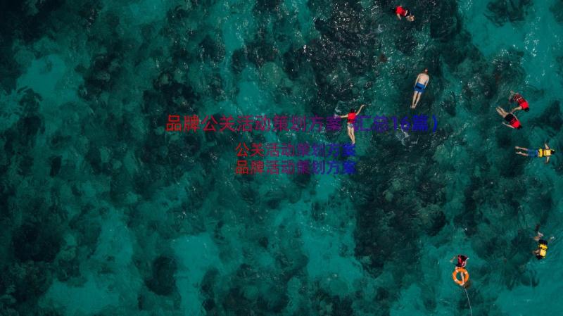 品牌公关活动策划方案（汇总16篇）