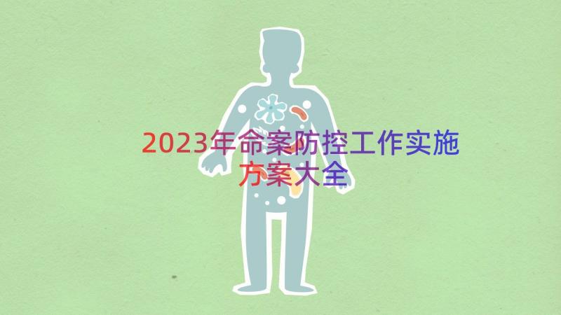 2023年命案防控工作实施方案大全（16篇）