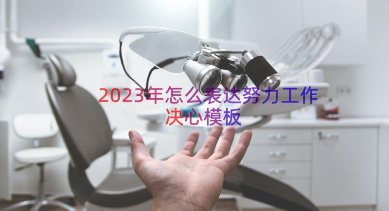 2023年怎么表达努力工作决心（模板15篇）