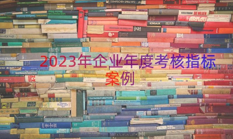 2023年企业年度考核指标（案例18篇）