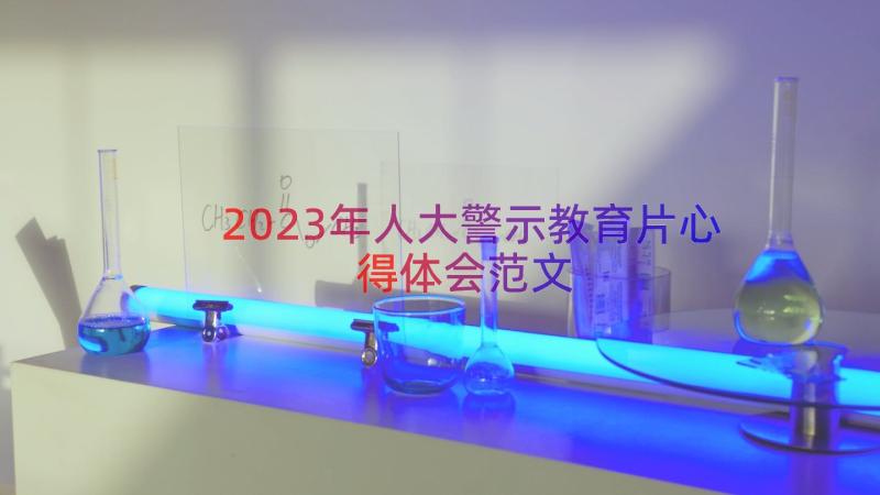 2023年人大警示教育片心得体会范文（18篇）