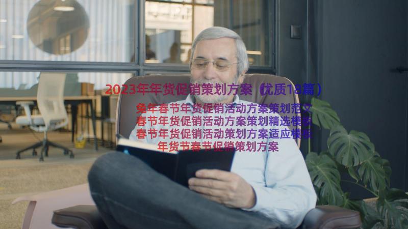 2023年年货促销策划方案（优质18篇）