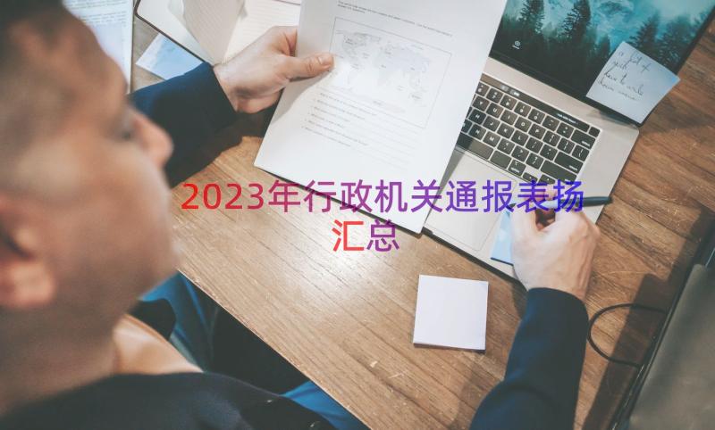 2023年行政机关通报表扬（汇总15篇）