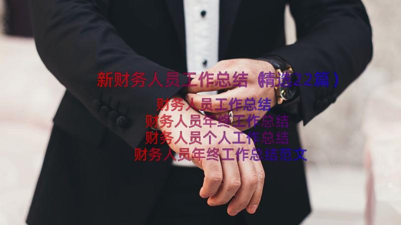 新财务人员工作总结（精选22篇）