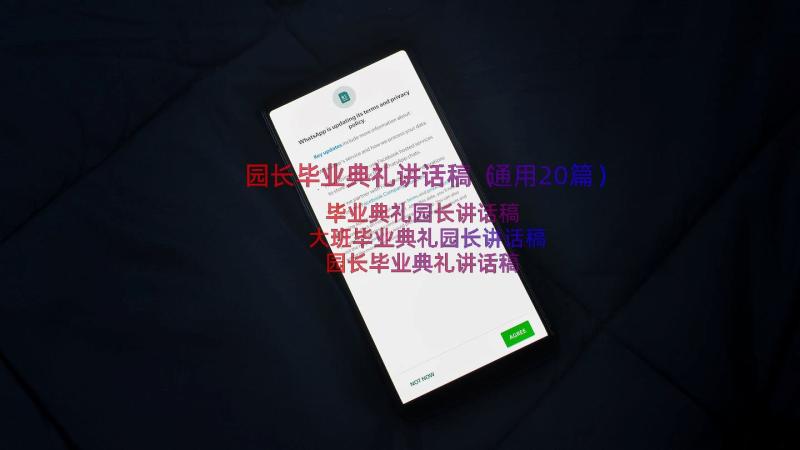 园长毕业典礼讲话稿（通用20篇）