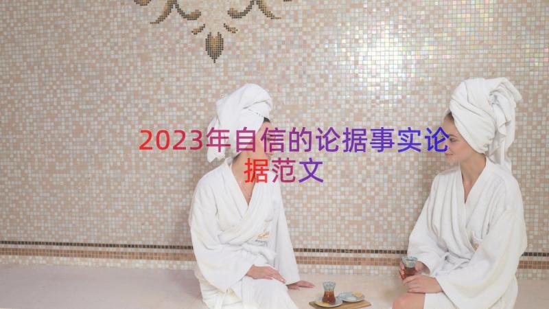 2023年自信的论据事实论据范文（16篇）