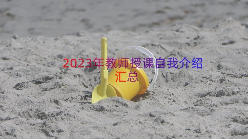 2023年教师授课自我介绍（汇总21篇）