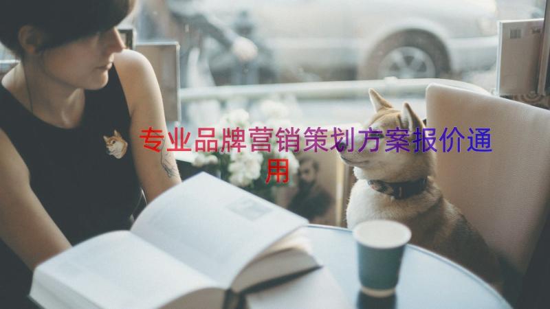 专业品牌营销策划方案报价（通用12篇）