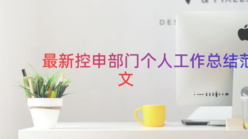 最新控申部门个人工作总结范文（19篇）