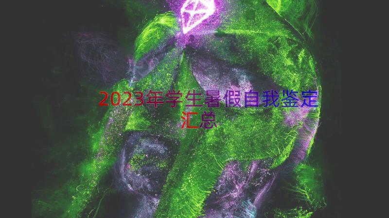 2023年学生暑假自我鉴定（汇总17篇）