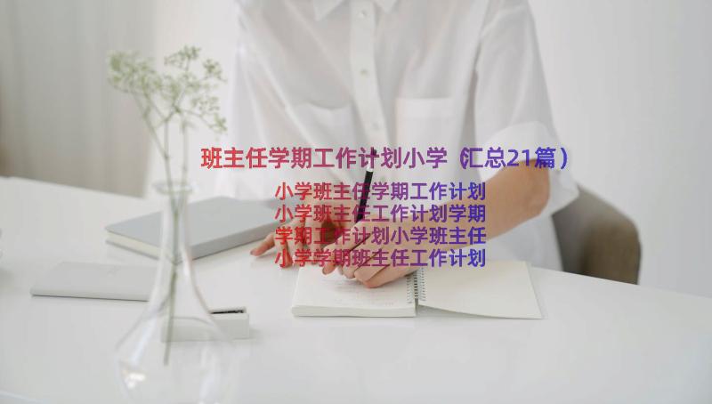 班主任学期工作计划小学（汇总21篇）