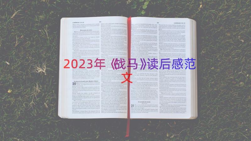 2023年《战马》读后感范文（17篇）